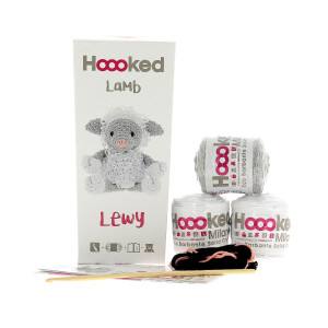 Hoooked Crochet Set Amigurumi Lamb Lewy diy