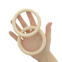 Набор для макраме крючком деревянные кольца диаметром 10 см. 2 шт.