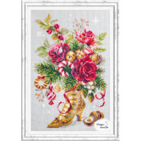 Magic Needle Zweigart Edition counted cross stitch kit "Christmas Surprise", 17x27cm, DIY