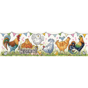 Heritage Cross Stitch counted Chart &quot;Chicken...