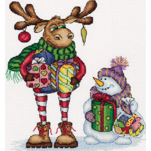 Klart counted cross stitch kit "Visiting with...