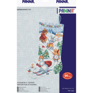 Panna counted cross stitch kit "Winter Fun...