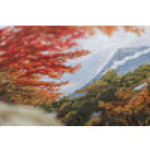 Panna Kruissteekset "Gouden Reeks Japan Berg Fuji", telpatroon, 40x26,5cm