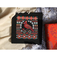 Panna counted satin stitch kit "Northern Cardinal", 16,5x17cm, DIY