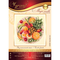 Magic Needle Zweigart Edition counted cross stitch kit "Exotic Fruits", 27x27cm, DIY