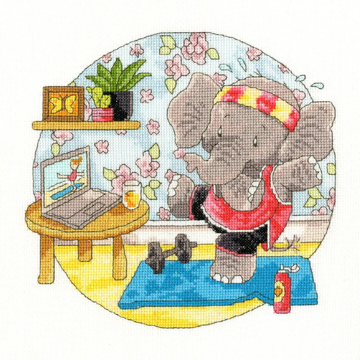 An adorable illustration from Bothy Threads embroidery...