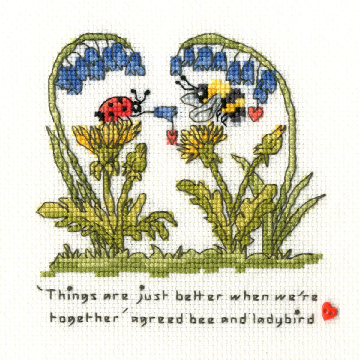 A charming embroidery pack from Bothy Threads shows a...