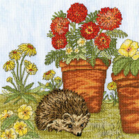 Bothy Threads counted cross stitch kit "Potted Garden", XFY5, 26x26cm, DIY