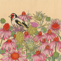 Bothy Threads counted cross stitch kit "Daisy Garden", XFY6, 26x26cm, DIY