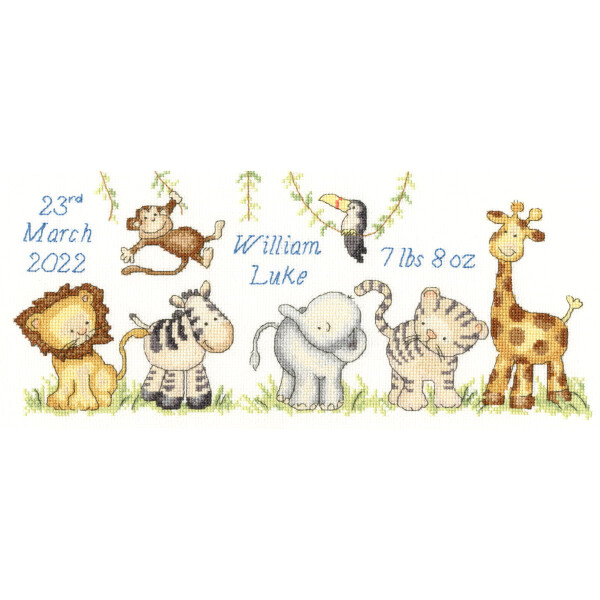 Bothy Threads counted cross stitch kit "Jungle Welcome", XKG5, 36x15,5cm, DIY