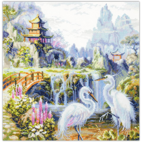 Magic Needle Zweigart Edition counted cross stitch kit "Happy Morning", 30x30cm, DIY