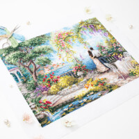 Magic Needle Zweigart Edition counted cross stitch kit "Romantic Story", 41x31cm, DIY