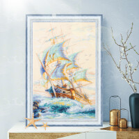 Magic Needle Zweigart Edition counted cross stitch kit "Wind of Luck", 27x40cm, DIY