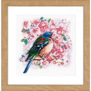 Vervaco counted cross stitch kit "Bird between...