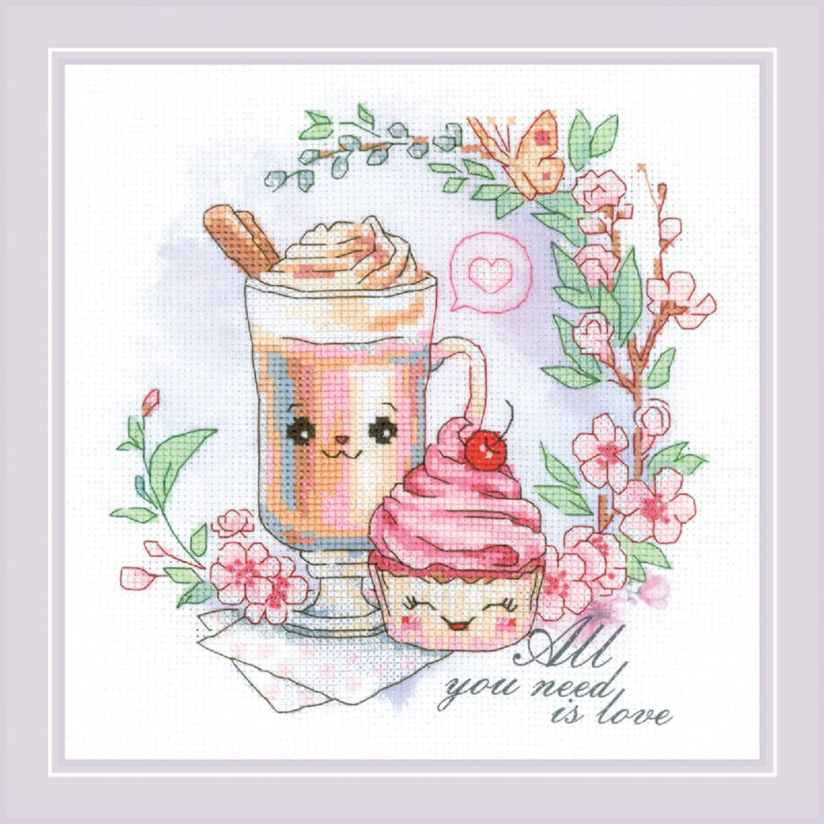 Riolis counted cross stitch kit "Sweethearts...