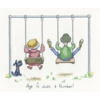 Heritage counted cross stitch kit Aida "Just a number", GYJN1612-A, 22x18,5cm, DIY