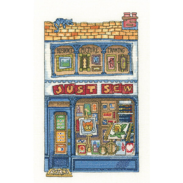 Heritage counted cross stitch kit Aida "Just Sew", PUJS1308-A, 11x19,5cm, DIY