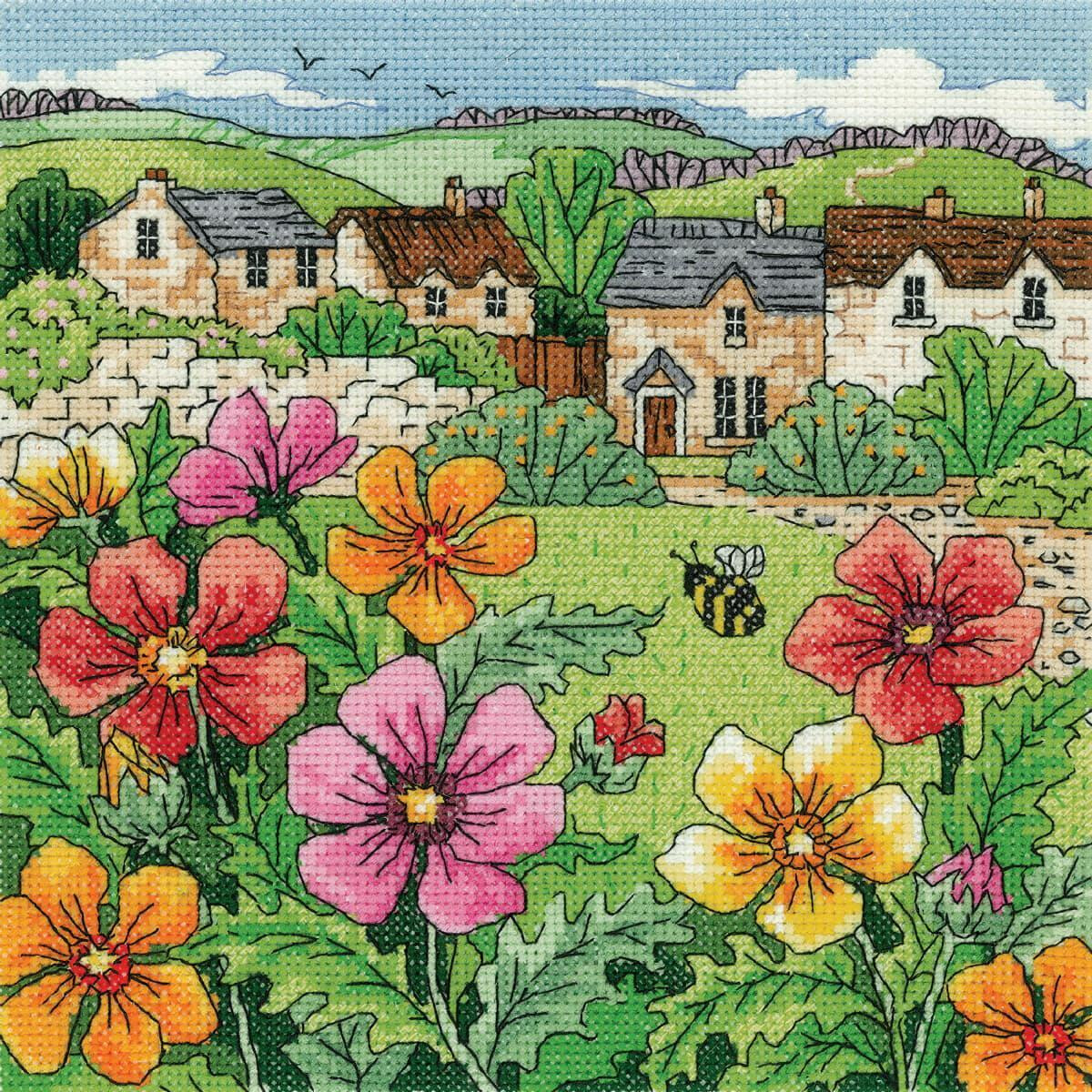 Heritage counted cross stitch kit Aida "Country...