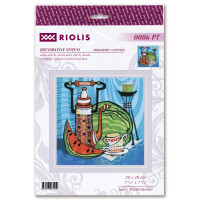 Riolis stamped satin stitch kit "Juicy", 20x20cm, DIY