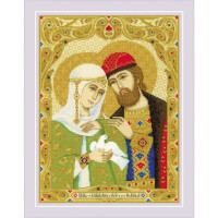 Набор для вышивания крестом Риолис "Петр и Февронья", счетная схема, 30х40 см