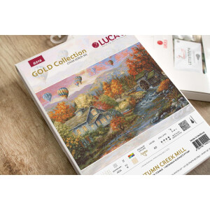 Luca-S counted cross stitch kit "Autumn Creek...