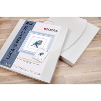 Luca-S counted cross stitch kit with frame "Bluebird", 23x23,5cm, DIY
