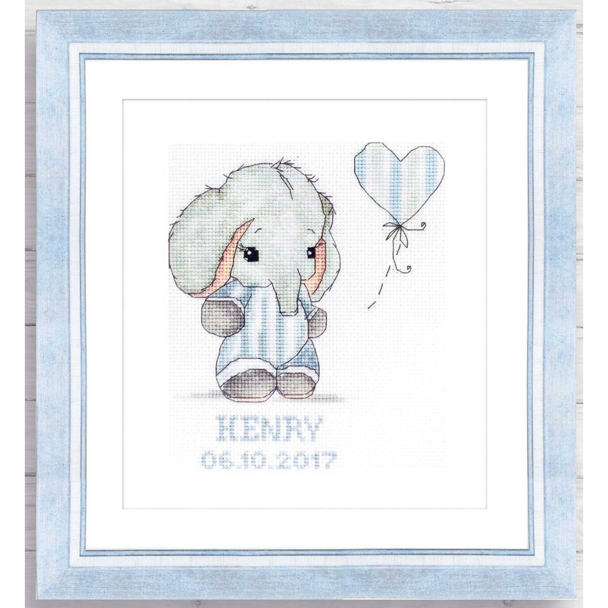This Luca-s embroidery pack features an adorable elephant...