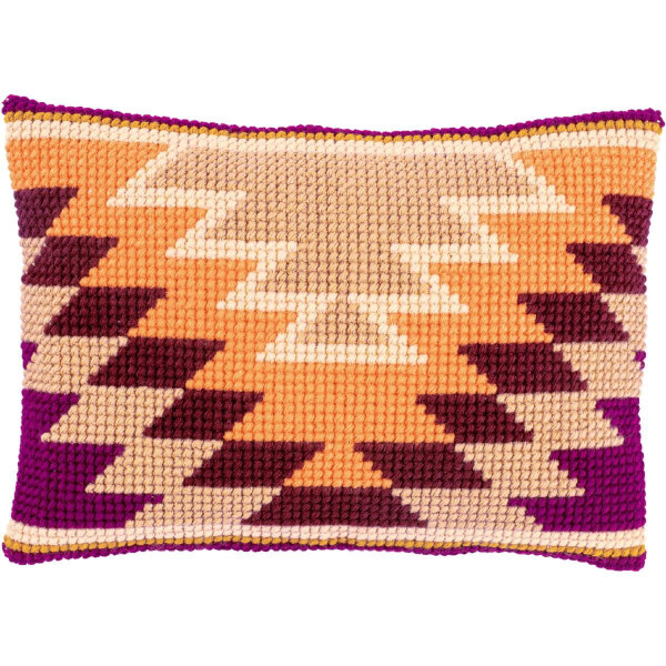 Vervaco stamped cross stitch kit cushion "Kelim-Motive II", 40x28cm, DIY