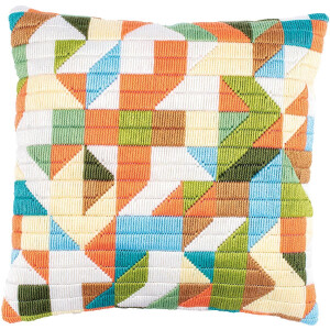 Vervaco stamped long stitch kit cushion...