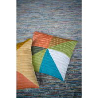 Vervaco Cojín de punto de tensión "Triángulos de colores ii", diseño de bordado prediseñado, 40x40cm