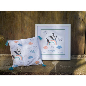 Vervaco counted cross stitch kit "Panda on...