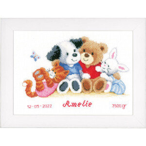 Vervaco counted cross stitch kit "Animal...