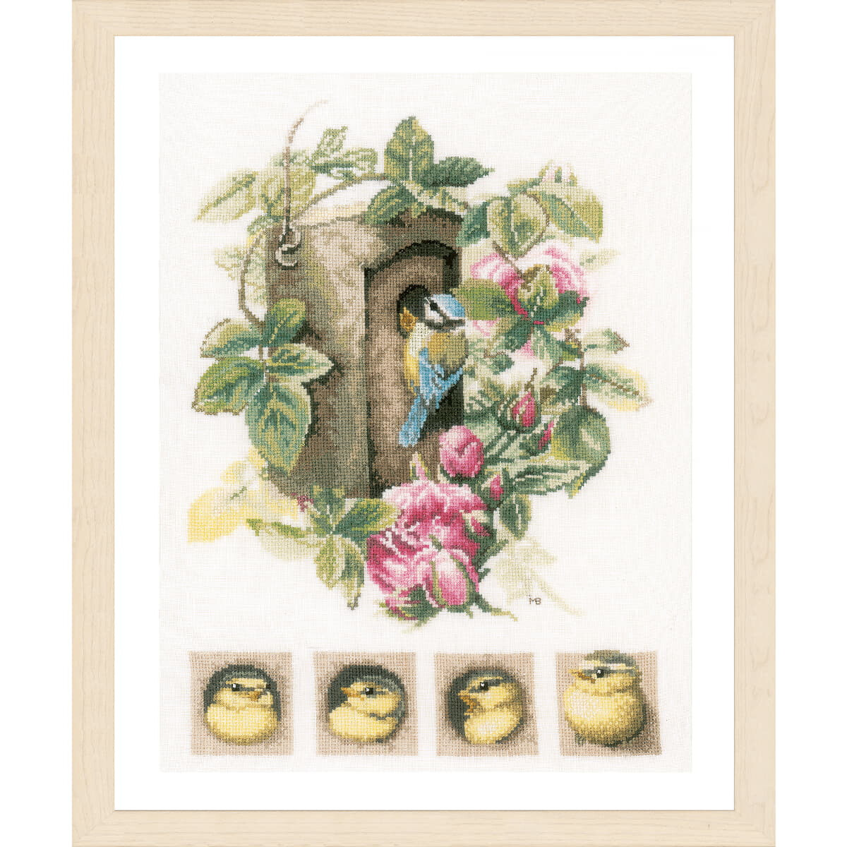 Lanarte counted cross stitch kit "Birdhouse with...