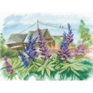 RTO counted cross stitch kit "In the Countryside", 27x20,5cm, DIY