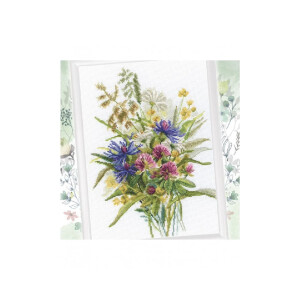 RTO counted cross stitch kit "Charm of summer herbs", 20x26,5cm, DIY