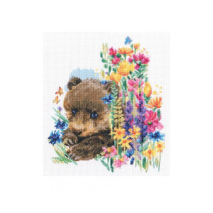 RTO counted cross stitch kit "One who loves flower...