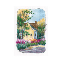 RTO Kit de point de croix "Le vieux jardin de grand-mère", motif à compter, 12x17cm c342