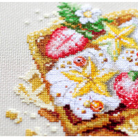 Magic Needle Zweigart Edition counted cross stitch kit "Viennese Waffles", 16x16cm, DIY