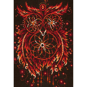 Magic Needle Zweigart Edition counted cross stitch kit "Flames of Soul", 29x40cm, DIY