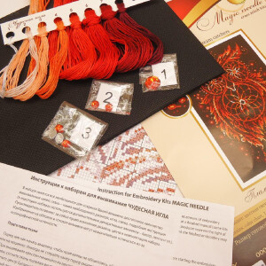 Magic Needle Zweigart Edition Kruissteekset "Vlammen van de ziel", telpatroon, 29x40cm