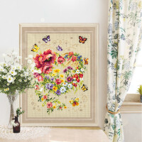 Magic Needle Zweigart Edition counted cross stitch kit "Shine of your heart", 26x34cm, DIY