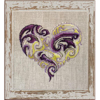 Nimue Cross Stitch counted Chart "Graphic Heart", 202G