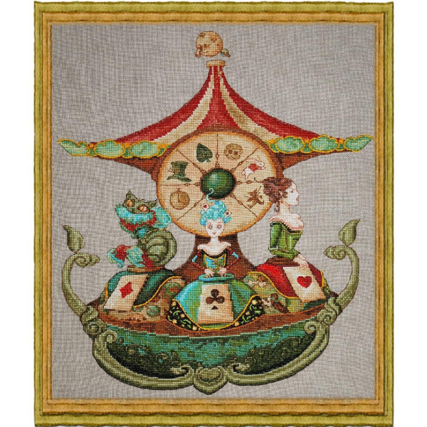 Nimue Cross Stitch counted Chart "Alices Caroussel", 102G