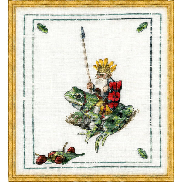 Nimue Шаблон (схема) для вышивки крестом "The King of Goblins", 2G