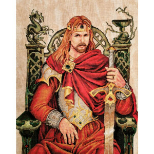 Nimue Cross Stitch counted Chart "King Arthur",...