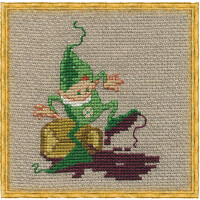 Nimue counted cross stitch kit "Mic4 - the inkwell", 28K, 7x11cm, DIY