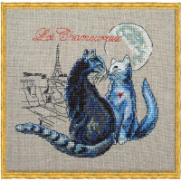 Nimue counted cross stitch kit "Les Chamoureux", 114K, 14,5x14cm, DIY