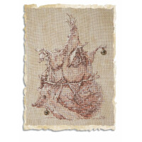 Набор для вышивания крестом Nimue "Ежик", счетная схема, 75K, 11x15 см