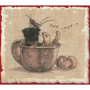 Nimue counted cross stitch kit "Top hat", 62K,...