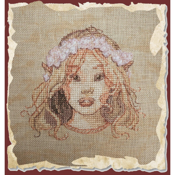 Nimue counted cross stitch kit "Awekening of a Fairy", 79K, 9,5x9cm, DIY
